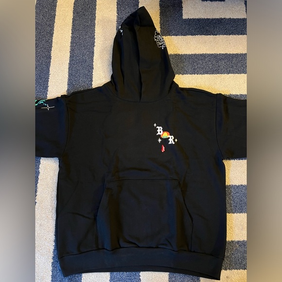 SUPER RARE Taco Bell x Born Raised Black Sweatshirt Hoodie Pockets XL Live Mas - Picture 2 of 10